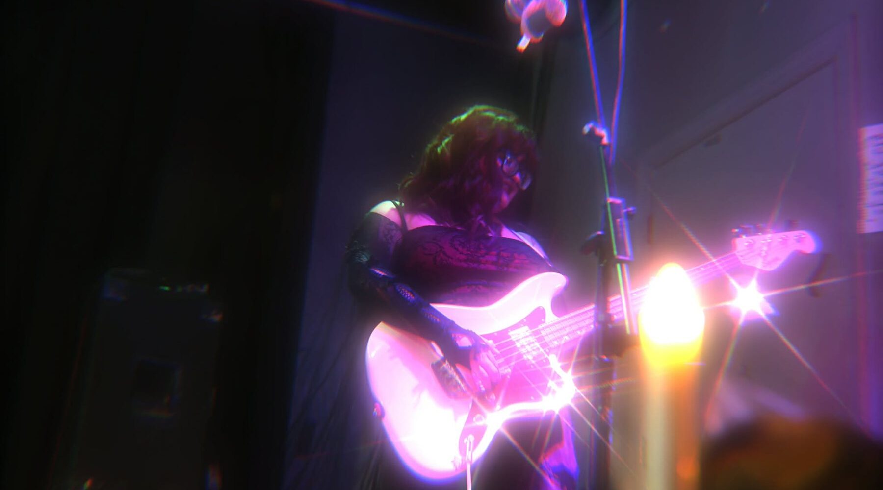Pink light, white bass